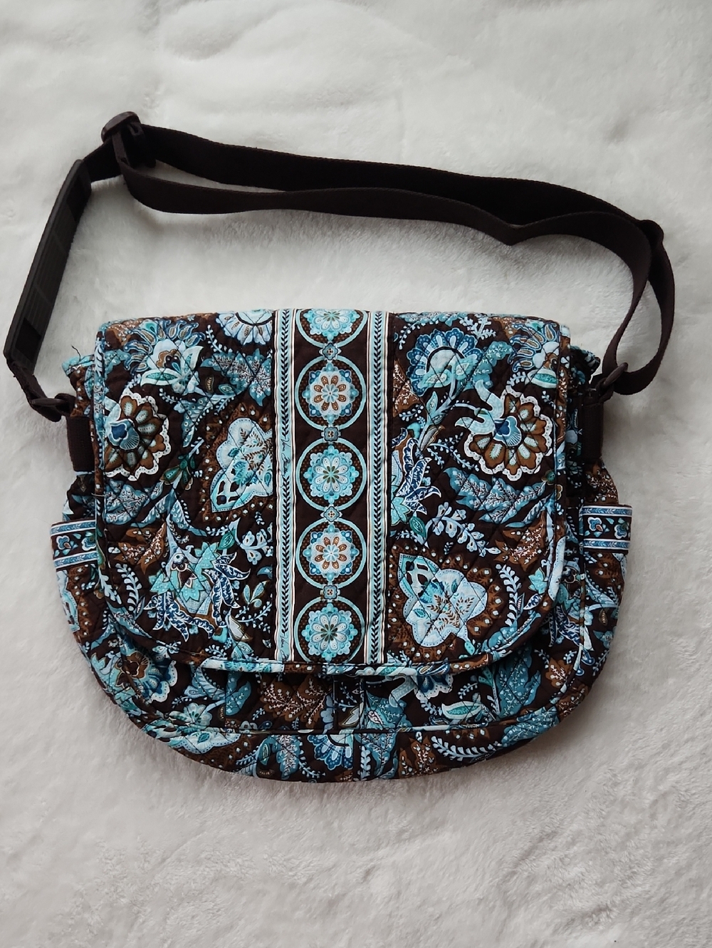 Vera Bradley Java Blue Messenger Bag